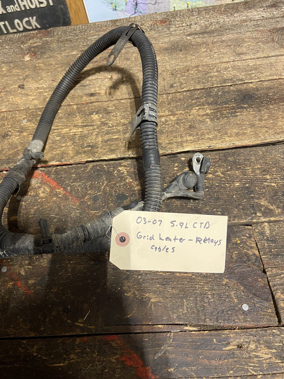 2003 - 2007 DODGE RAM 2500 3500 5.9 CUMMINS GRID HEATER TO RELAYS WIRE CABLES