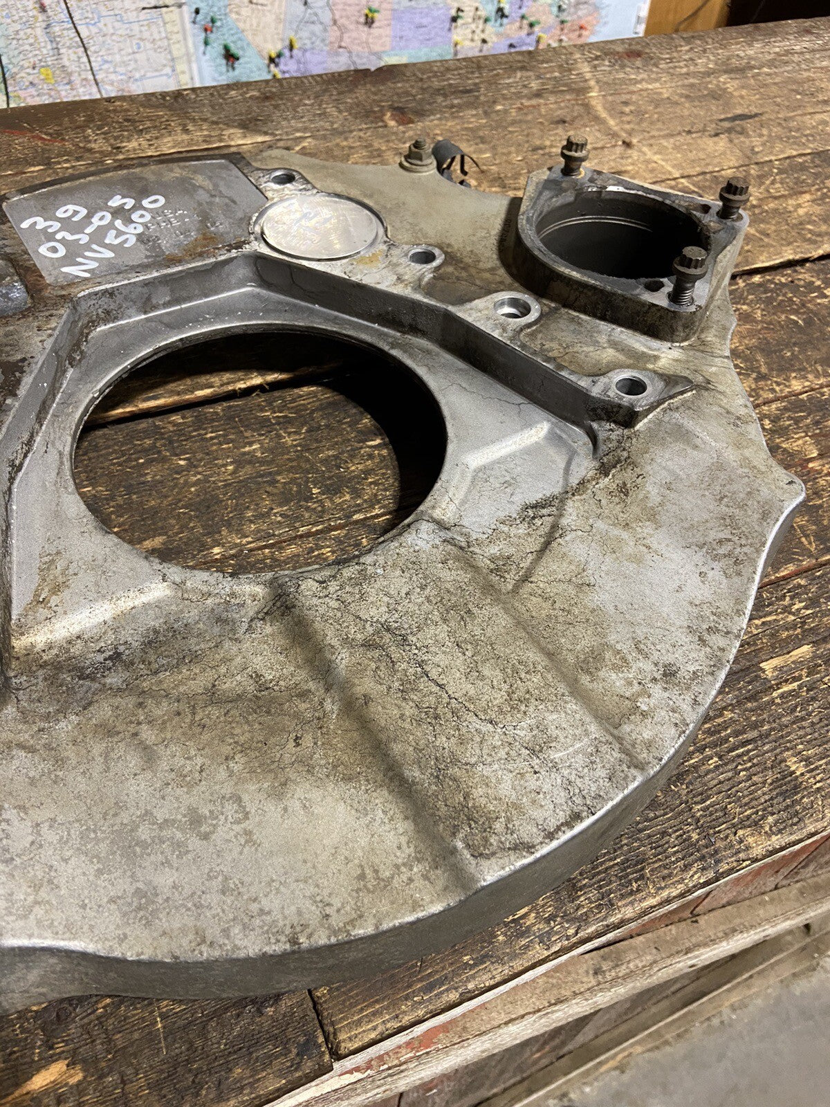 2003 2004 2005 DODGE RAM 2500 3500 CUMMINS NV5600 ADAPTER PLATE HOUSING 3965233