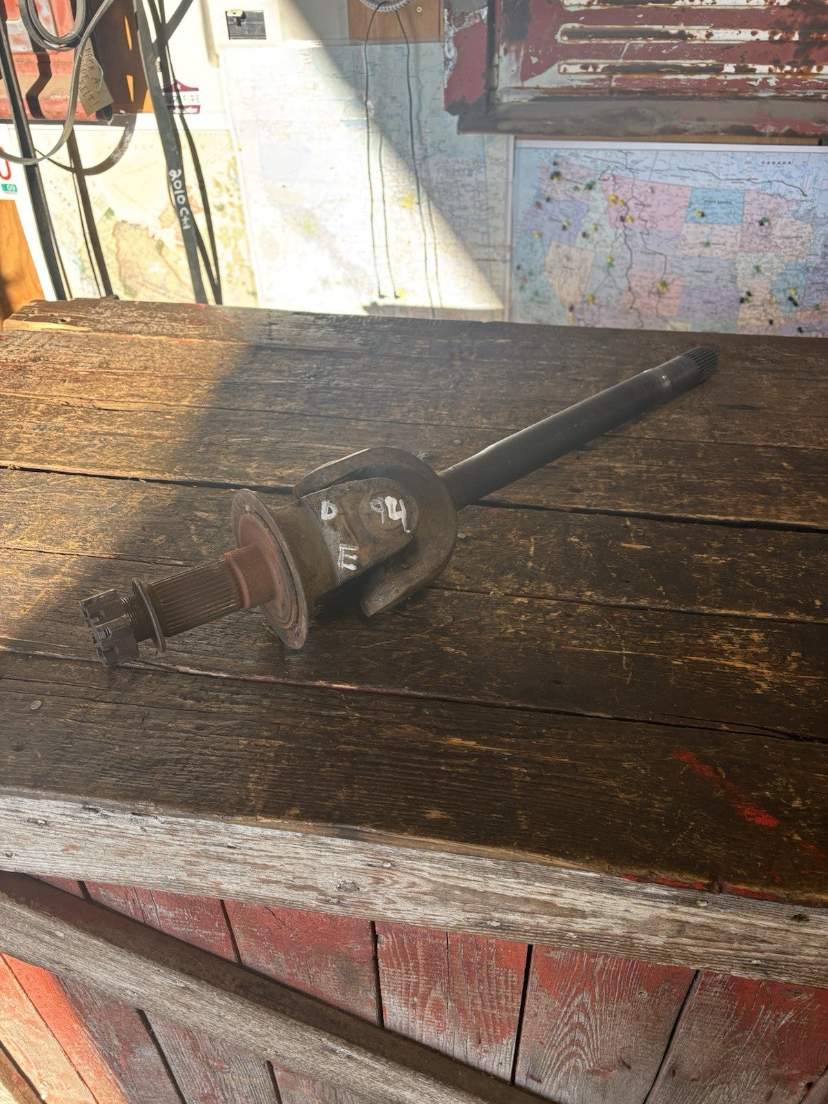 1994-1999 DODGE RAM 2500 3500 DANA 60 DRIVER SIDE AXLE AND STUB SHAFT