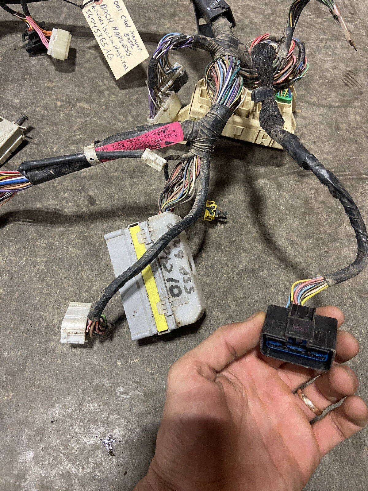 2001 DODGE RAM 2500 3500 CUMMINS MANUAL DASH HARNESS PN 56045365AC