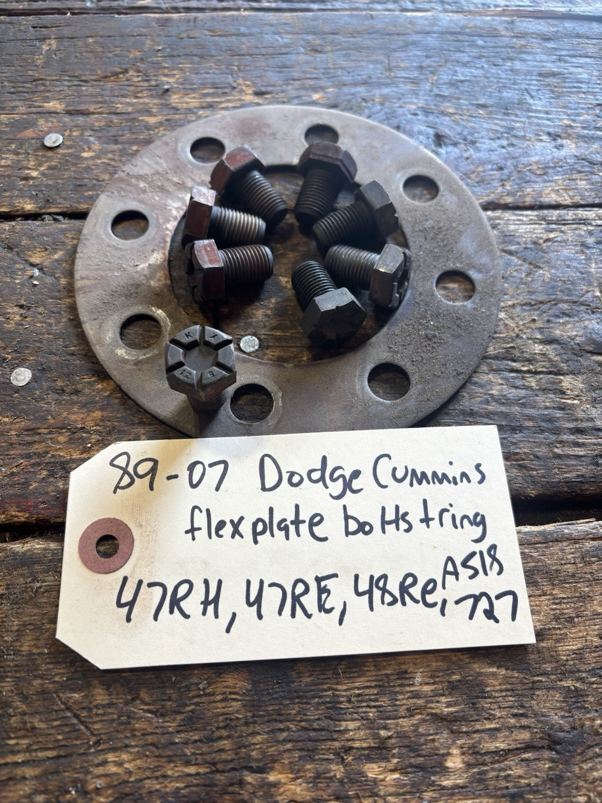 1989 - 2007 DODGE RAM CUMMINS AUTOMATIC FLEXPLATE  FLYWHEEL BOLTS SET OEM