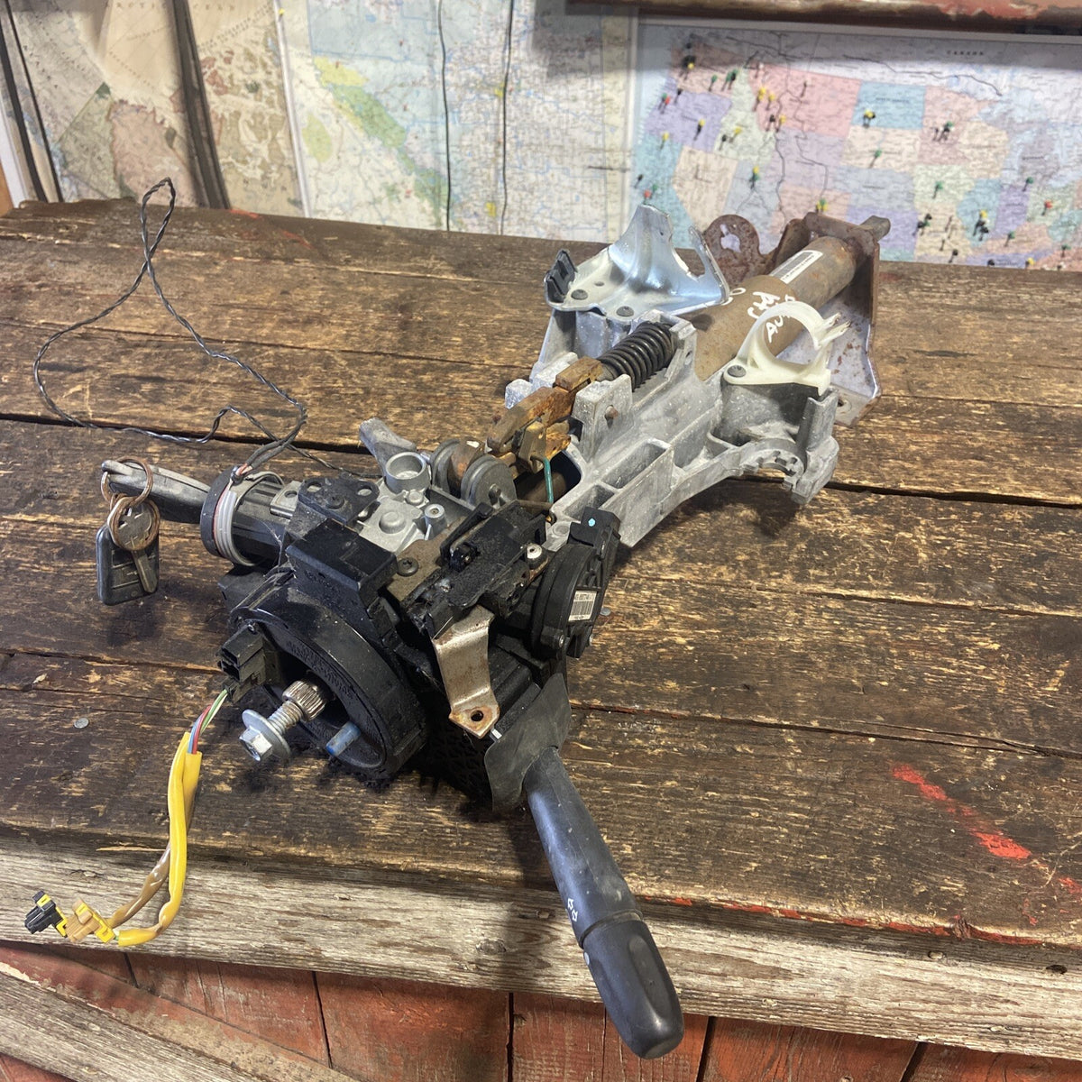 2007 - 2009 DODGE RAM 2500 3500 CUMMINS AUTOMATIC STEERING COLUMN 05057493aa