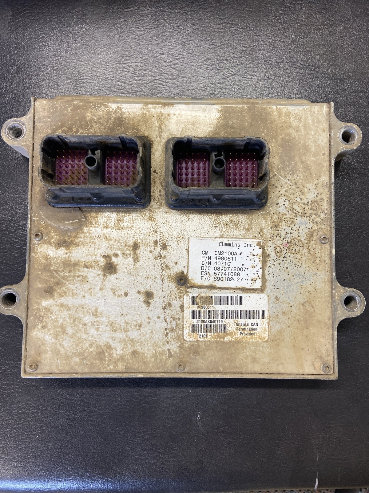 2008 DODGE RAM 2500 3500 6.7L CUMMINS ECM COMPUTER ENGINE CONTROL MODULE 4980611