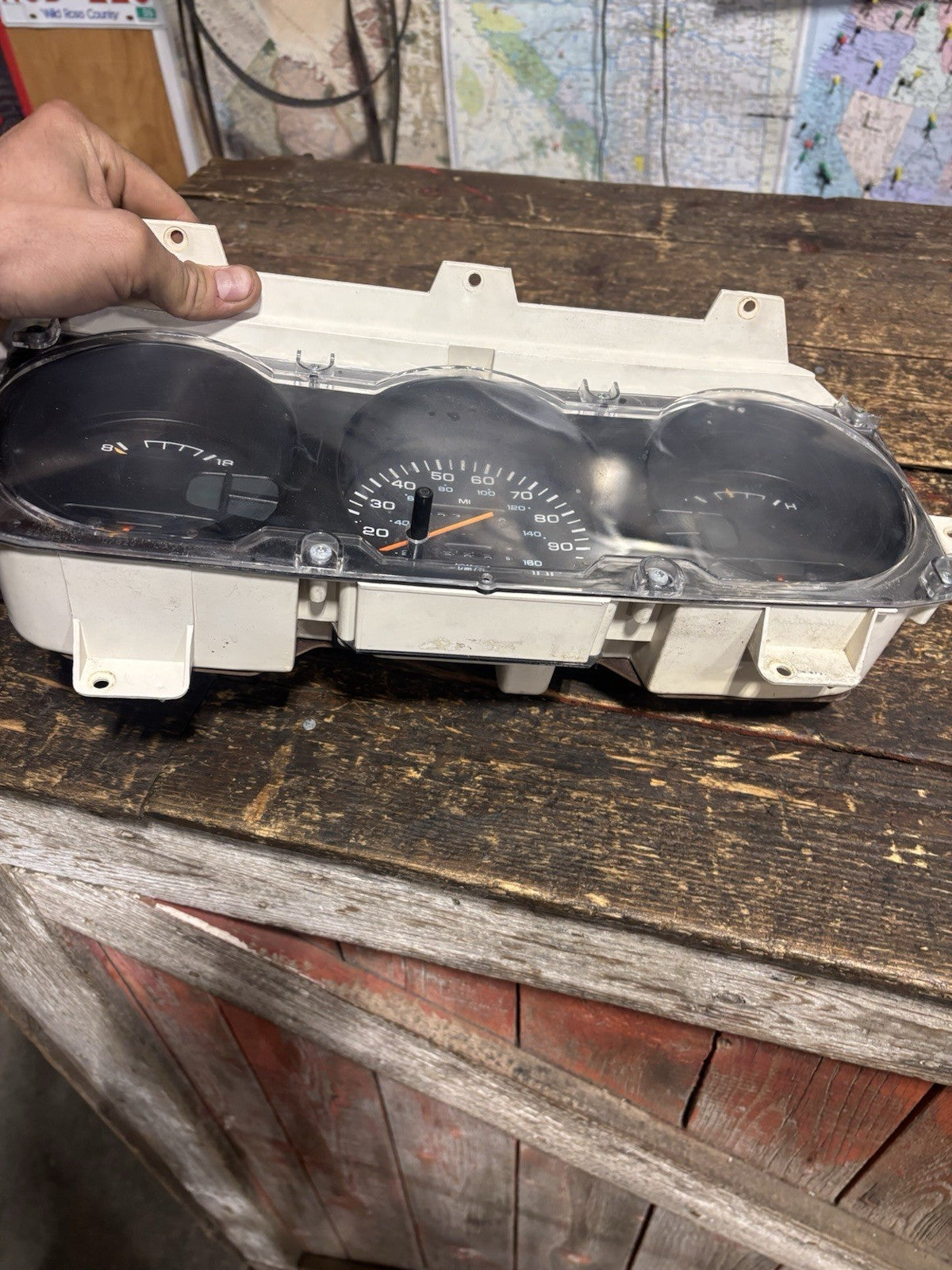 1990 - 1993 DODGE RAM 250 350 CUMMINS INSTRUMENT SPEEDO GAUGE CLUSTER 233999mile
