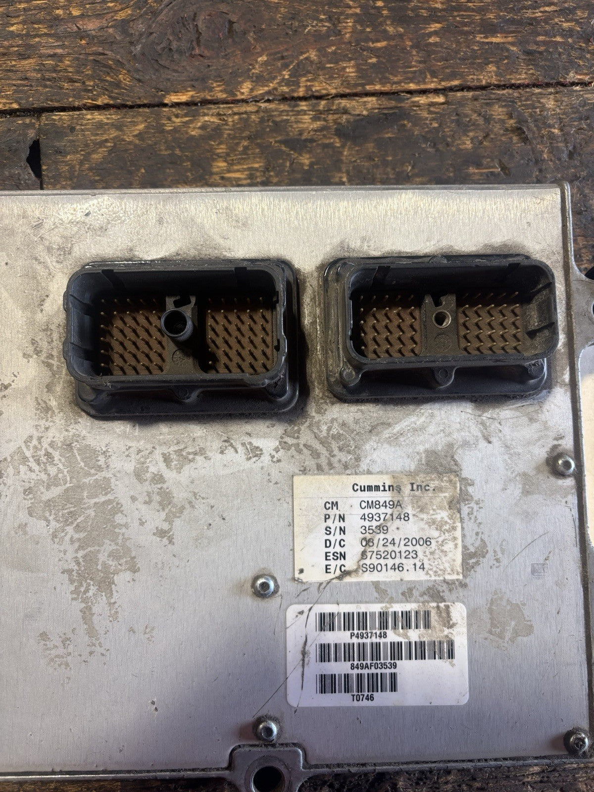 2006 DODGE RAM 2500 3500 CUMMINS 5.9L MANUAL ECM 4937148 Engine Control Module