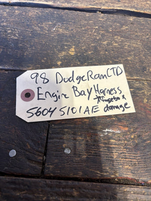 1998 DODGE RAM 2500 3500 12V 5.9L CUMMINS ENGINE BAY HARNESS 56045101AE
