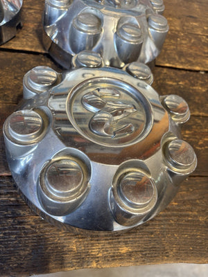 OEM 2003 - 2012 Dodge Ram 2500/3500 SET OF CHROME Center HUB Caps 52121450AD