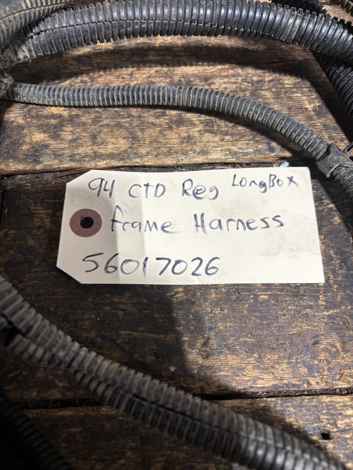 1994 DODGE RAM 2500 CUMMINS REGULAR CAB LONG BOX CHASSIS FRAME HARNESS 56017026