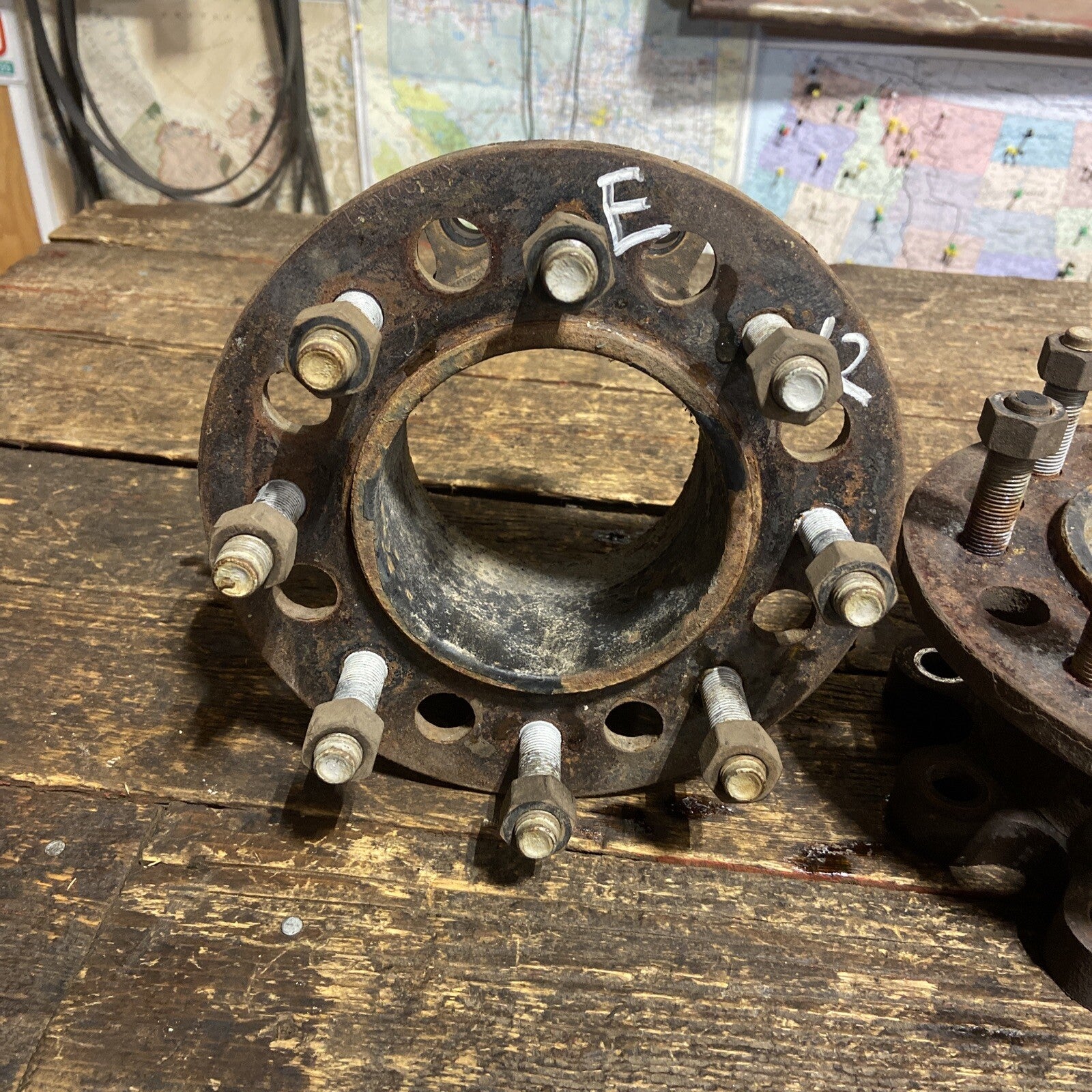 SET OF 2012 DODGE RAM 3500 CUMMINS FRONT DUALLY HUB ADAPTERS SPACERS