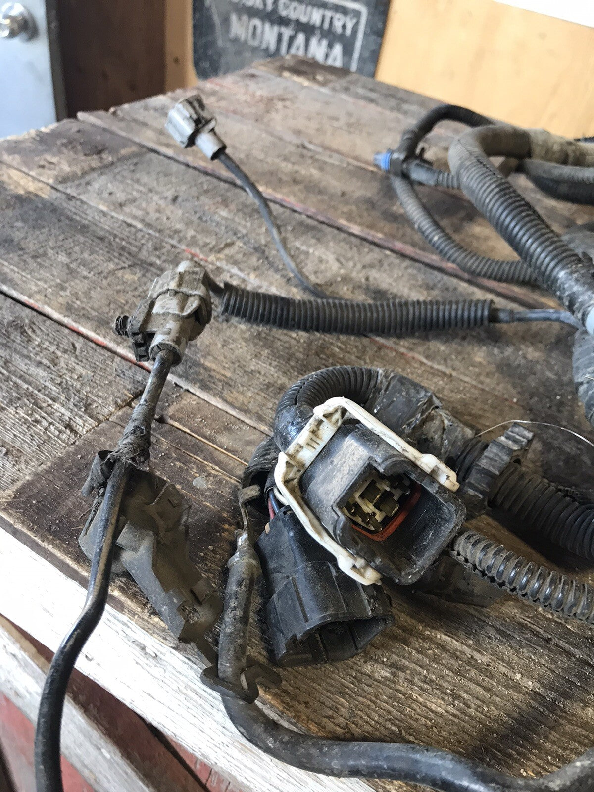 2002 DODGE RAM 2500 3500 CUMMINS MANUAL COMPLETE ENGINE WIRING HARNESS 3949898