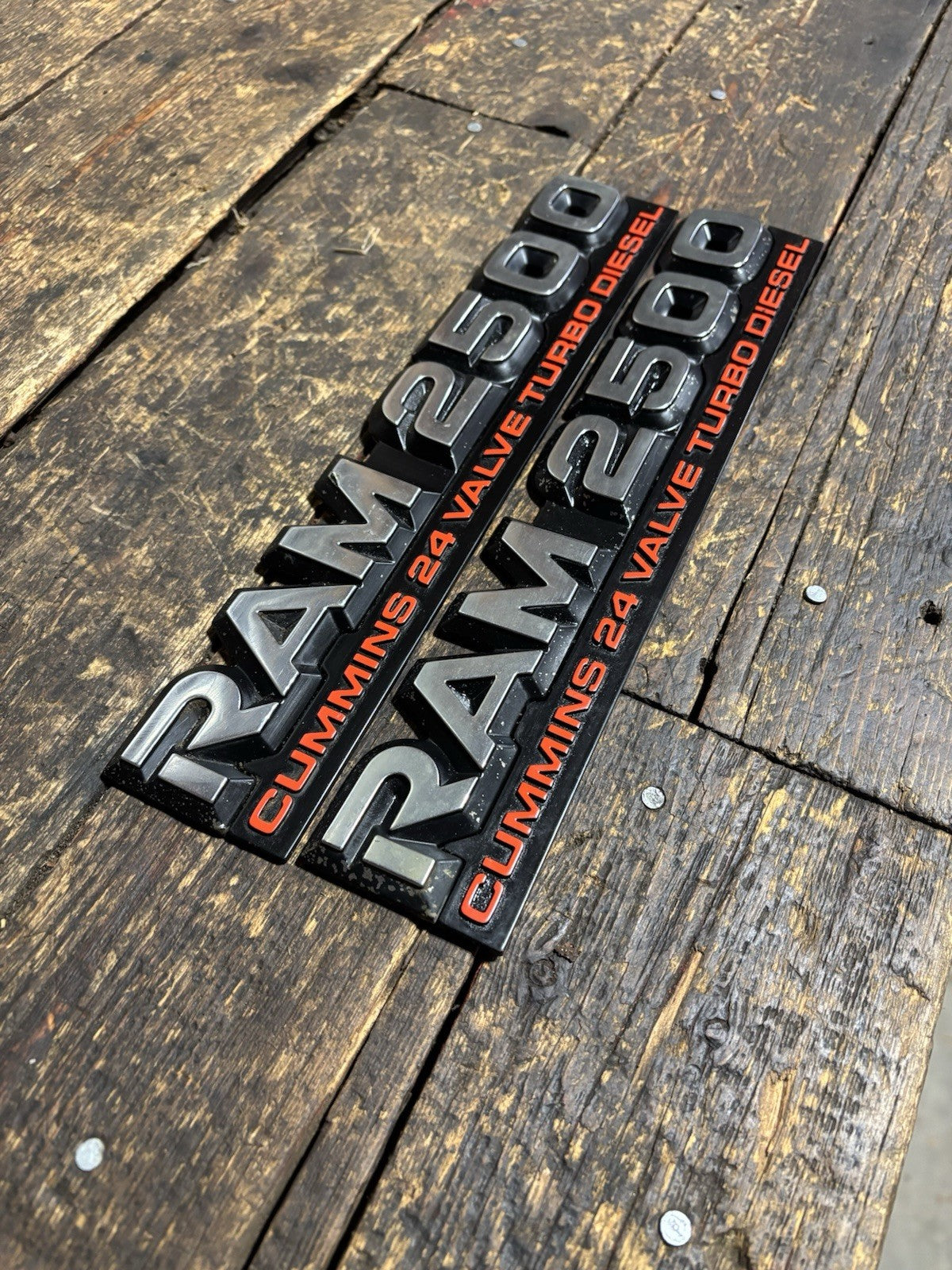 1998 .5-2002 DODGE RAM 2500 5.9L 24V CUMMINS DOOR EMBLEMS DECALS