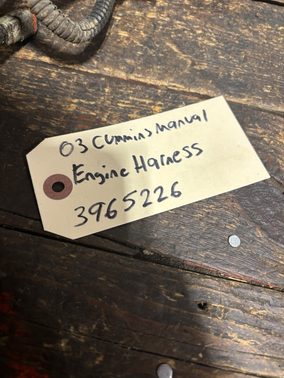 2003 DODGE RAM CUMMINS MANUAL ENGINE WIRING HARNESS 3965226