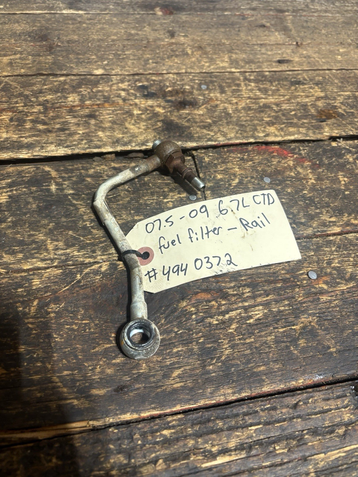 2007 2008 2009 DODGE RAM 2500 3500 6.7L CUMMINS  FUEL FILTER - RAIL LINE 4940372