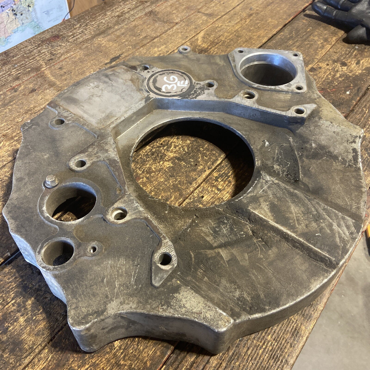 2003 - 2007 DODGE RAM 2500 3500 CUMMINS ADAPTER PLATE FLYWHEEL HOUSING 3999928