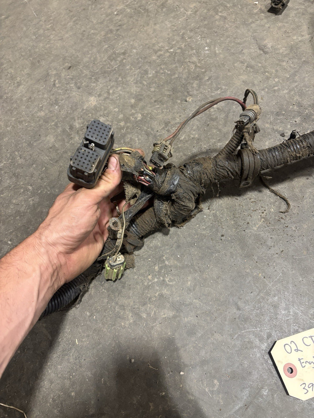 2002 DODGE RAM 2500 3500 CUMMINS MANUAL COMPLETE ENGINE WIRING HARNESS 3949898