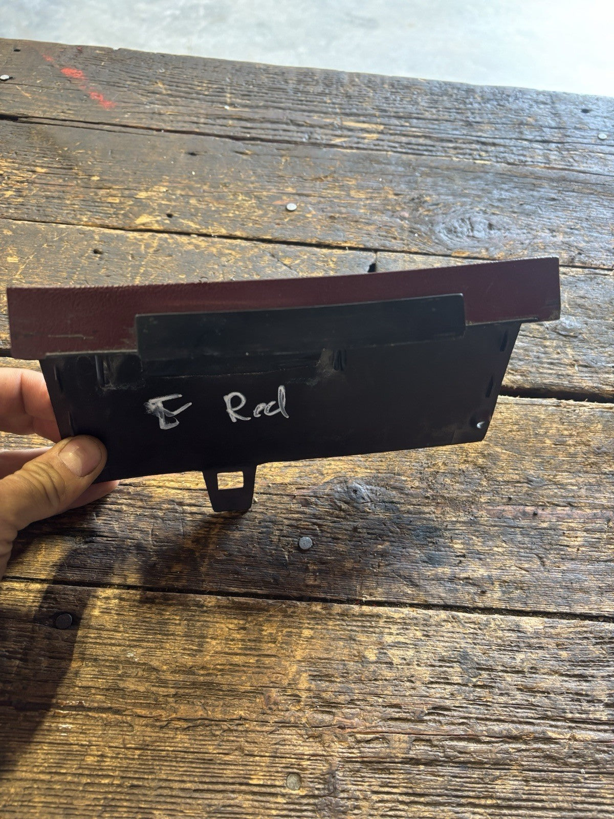 1989 - 1993 DODGE RAM 150 250 350 RED FUSEBOX HOLDER DASH TRIM 4162109