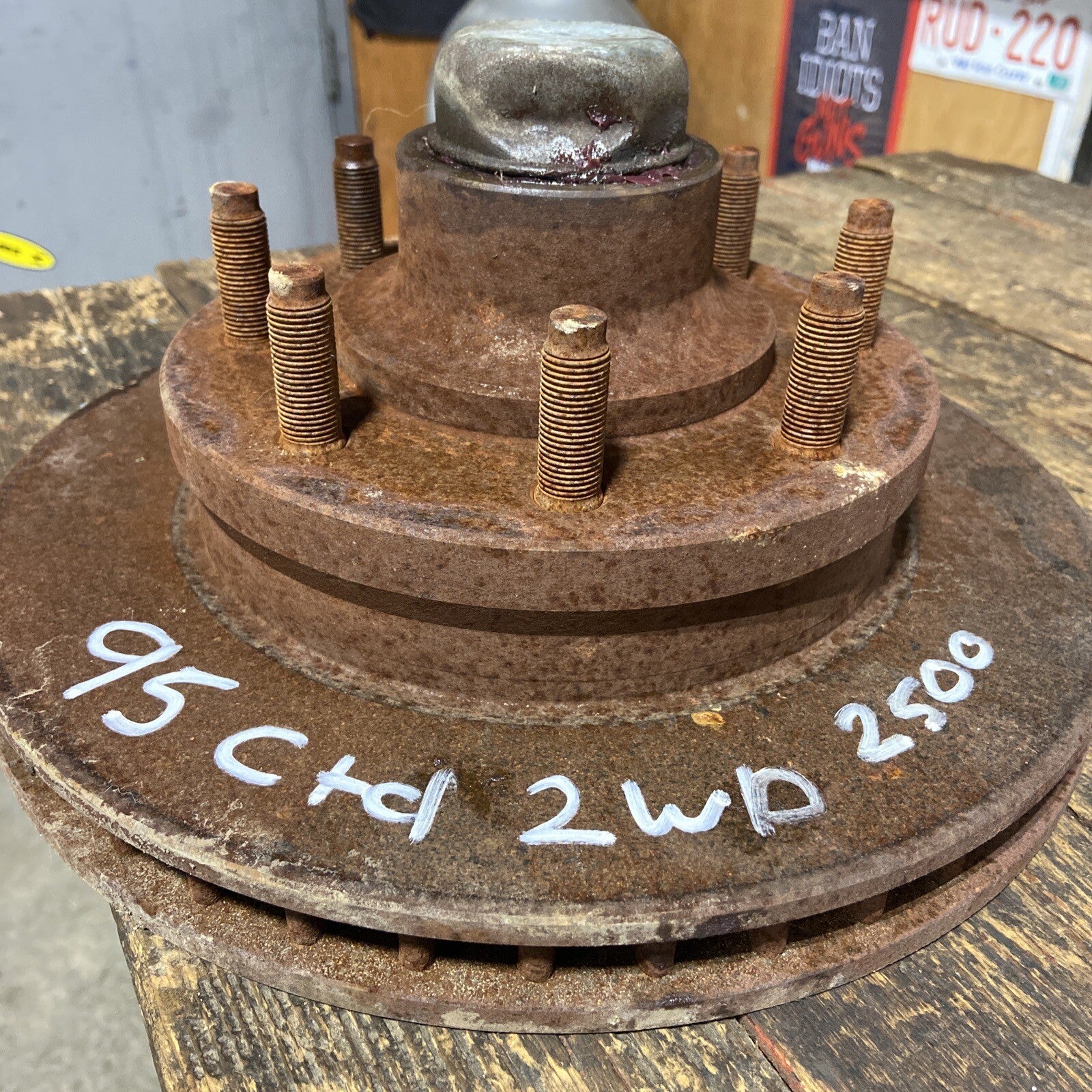 1994 - 1998 Dodge Ram 2500 Cummins Two Wheel Drive Front Hub /Rotor Assembly