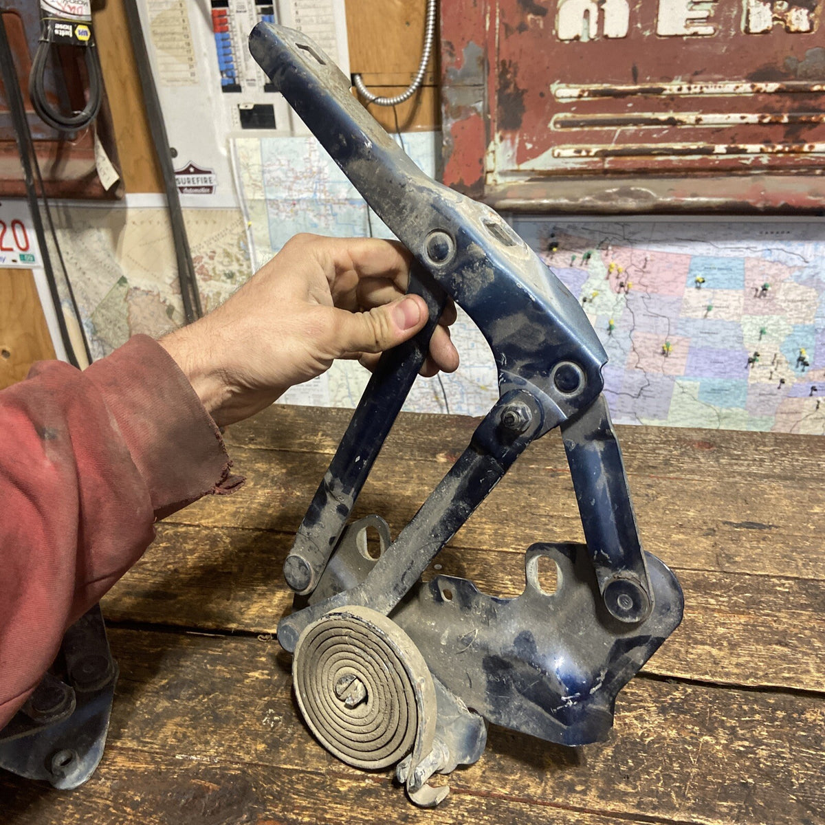 HOOD HINGES 1994-2002 DODGE RAM 1500 2500 3500 TRUCKS 2ND GEN DARK BLUE