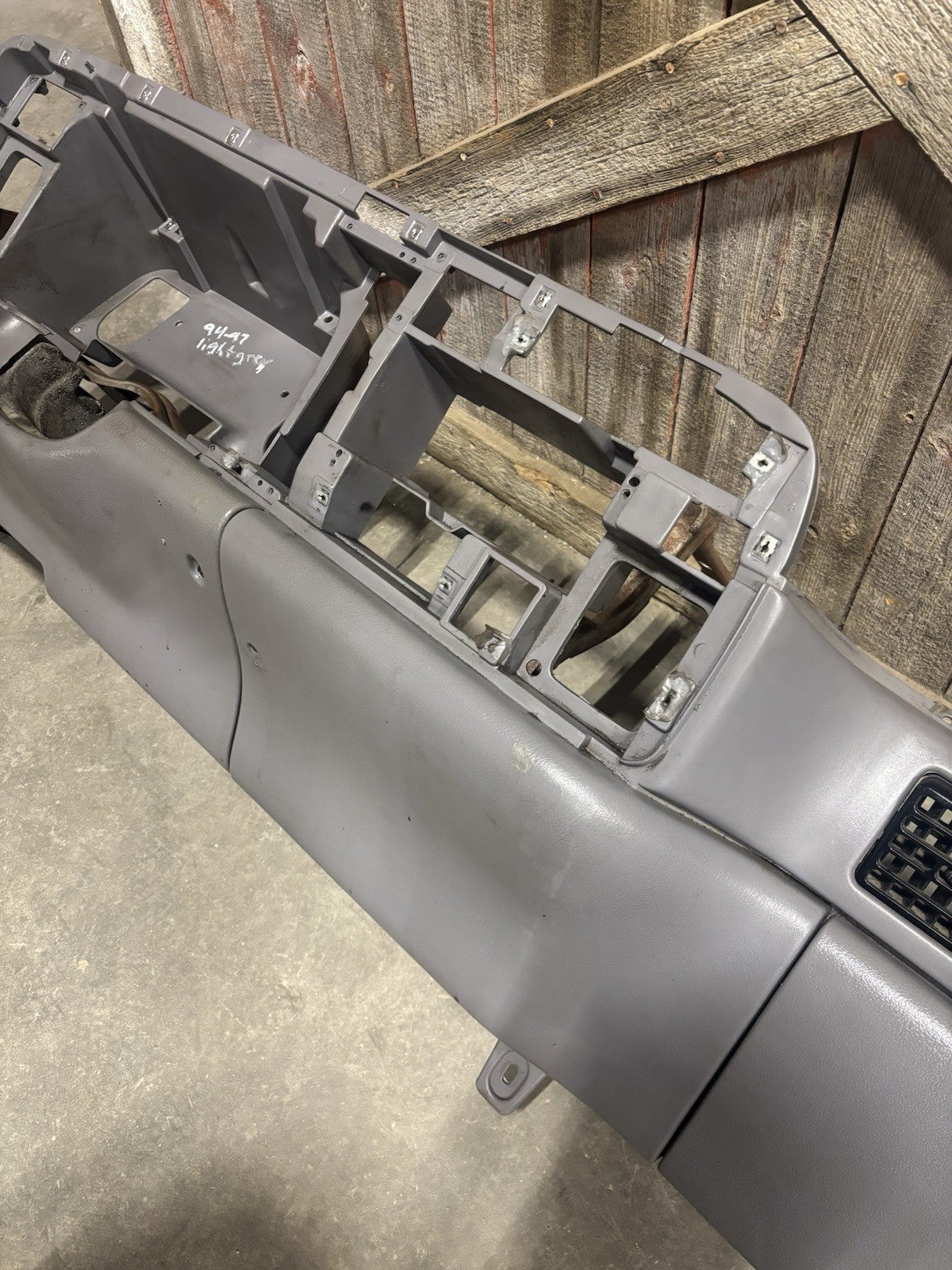 OEM 1994 - 1997 DODGE RAM CUMMINS DASH CORE STRUCTURE LIGHT GREY GRAY DASHBOARD