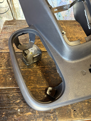 1998-2002 DODGE RAM 2500 3500 SHIFTER SURROUND CONSOLE CUPHOLDER BOOTS DARK GREY