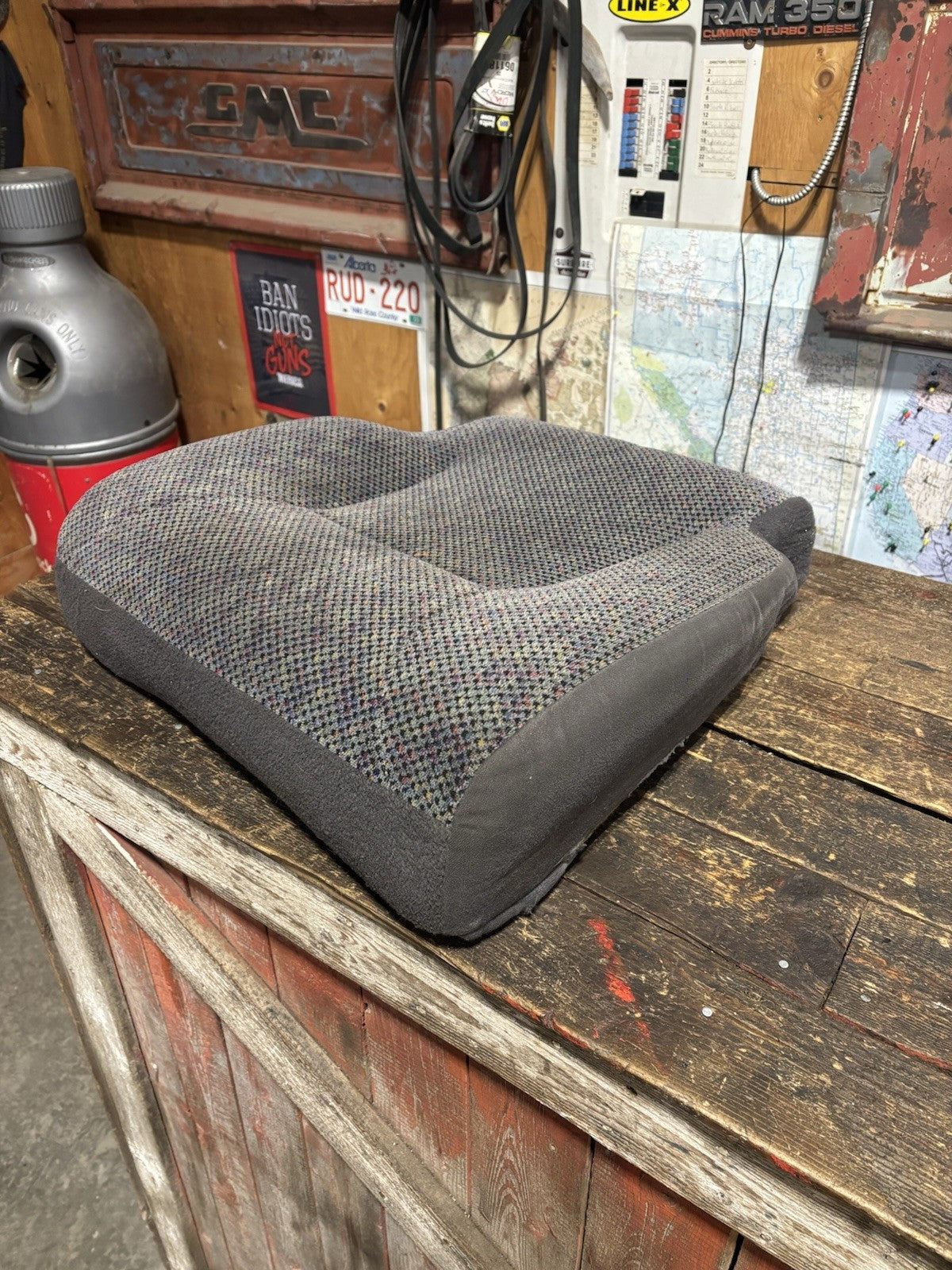 1998-2002 DODGE RAM 1500 2500 3500 DRIVER SIDE DARK GREY AGATE SEAT CUSHION