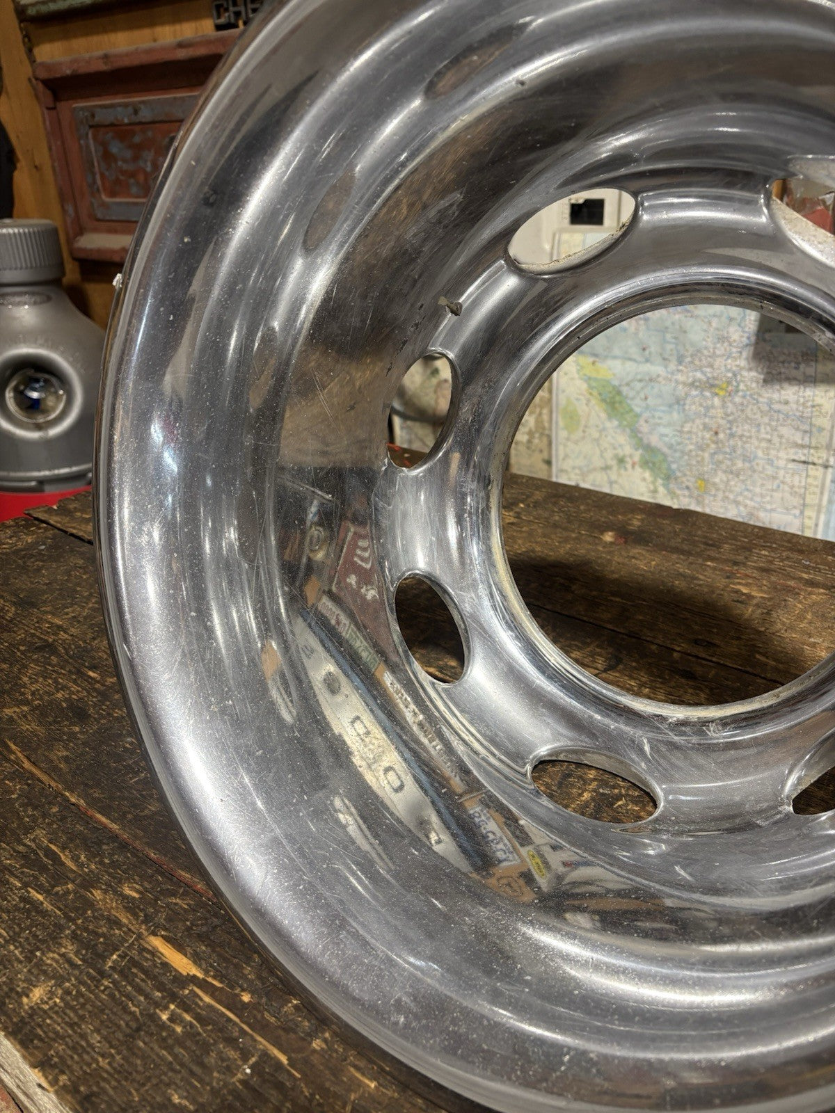 1999 - 2002 DODGE RAM 3500 DUALLY REAR HUB DISH SIMULATOR WHEEL COVER 52106449