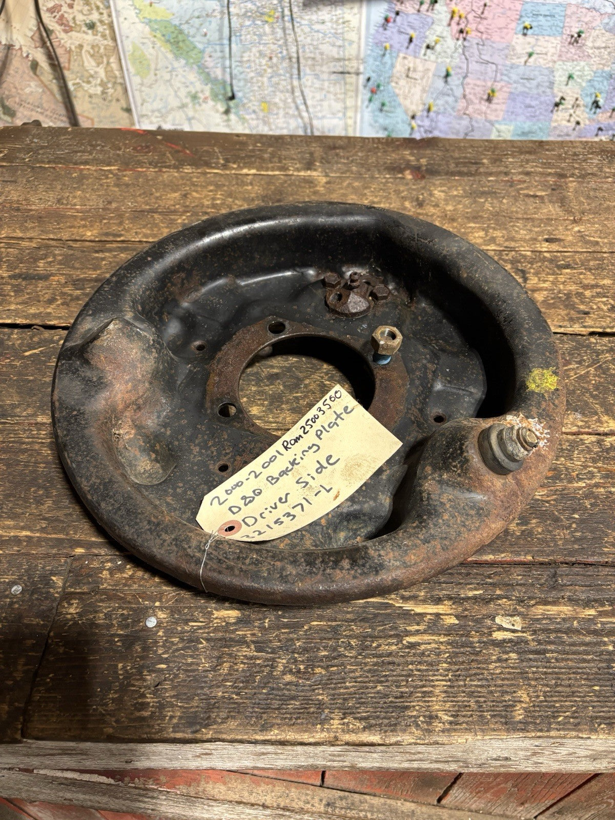 2000 2001 DODGE RAM 2500 Or 3500 DANA 80 DRIVER SIDE BACKING PLATE 3215371-L