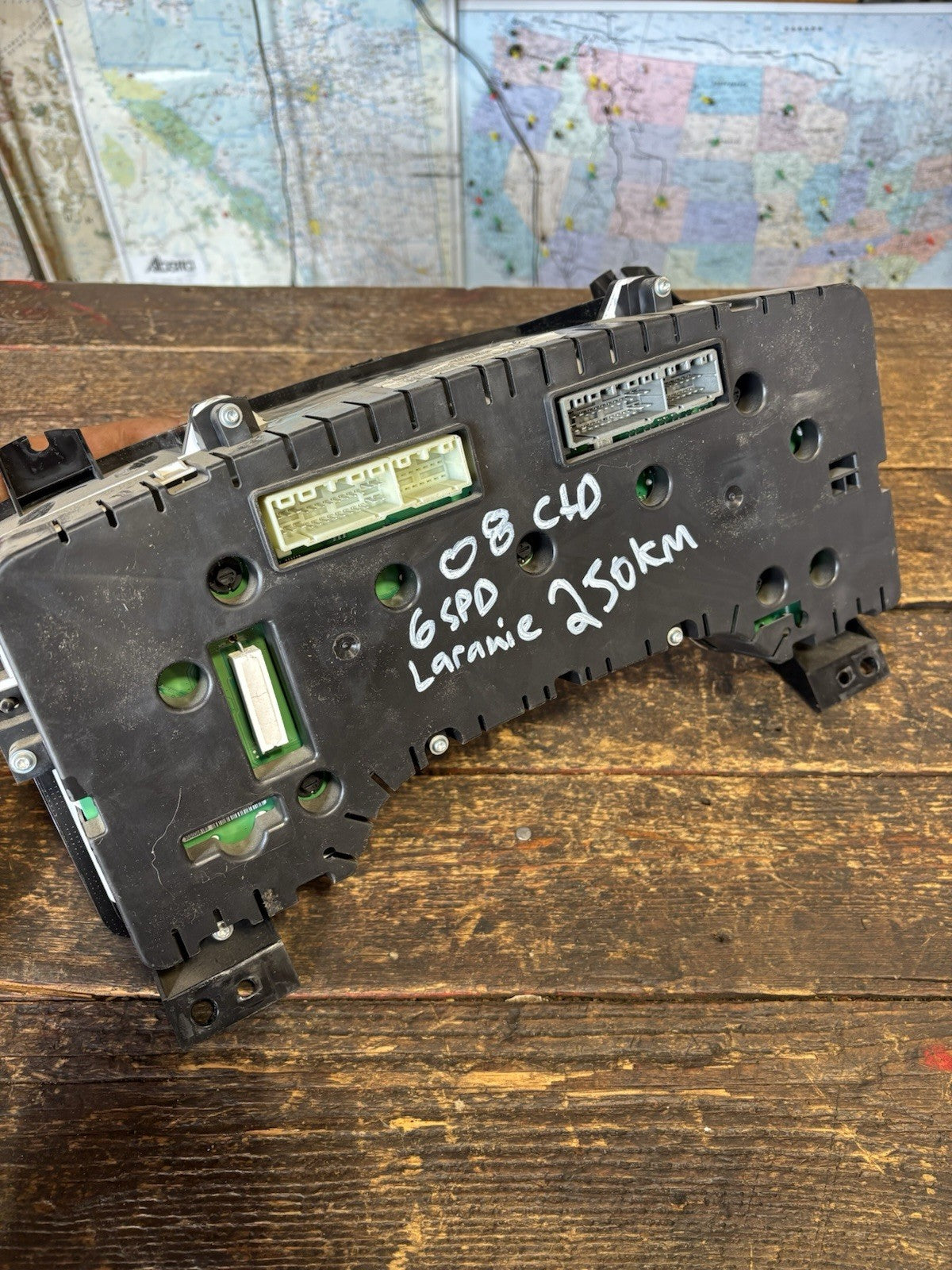 2008 DODGE RAM 2500 3500 6.7L CUMMINS GAUGE CLUSTER 250,000KMS P 05172095af