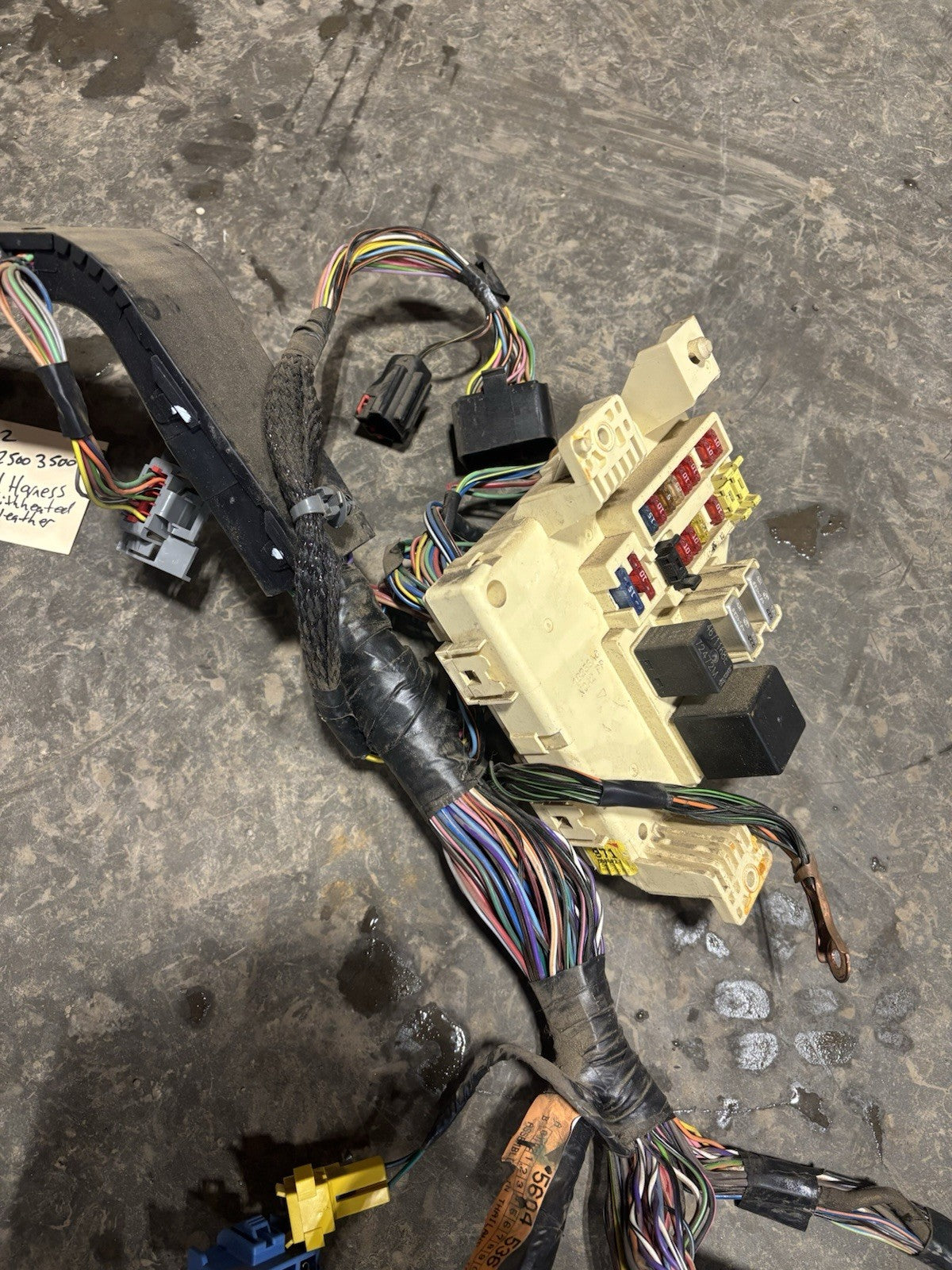 2000 -2002 DODGE RAM LARAMIE CUMMINS DASH WIRING HARNESS HEATED SEATS 56045361AI