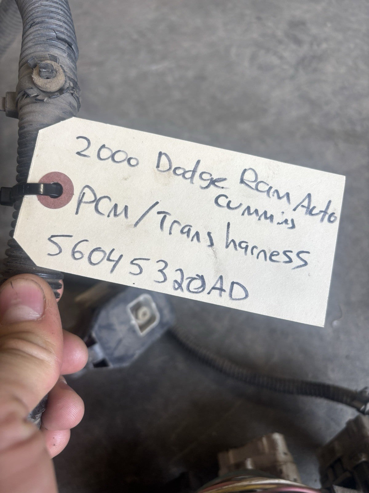 2000 DODGE RAM 2500 3500 5.9L CUMMINS AUTO PCM TRANSMISSION HARNESS 56045320AD