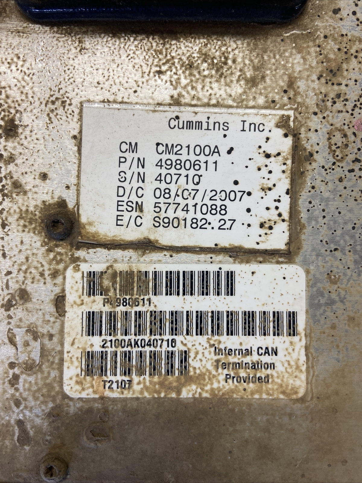 2008 DODGE RAM 2500 3500 6.7L CUMMINS ECM COMPUTER ENGINE CONTROL MODULE 4980611