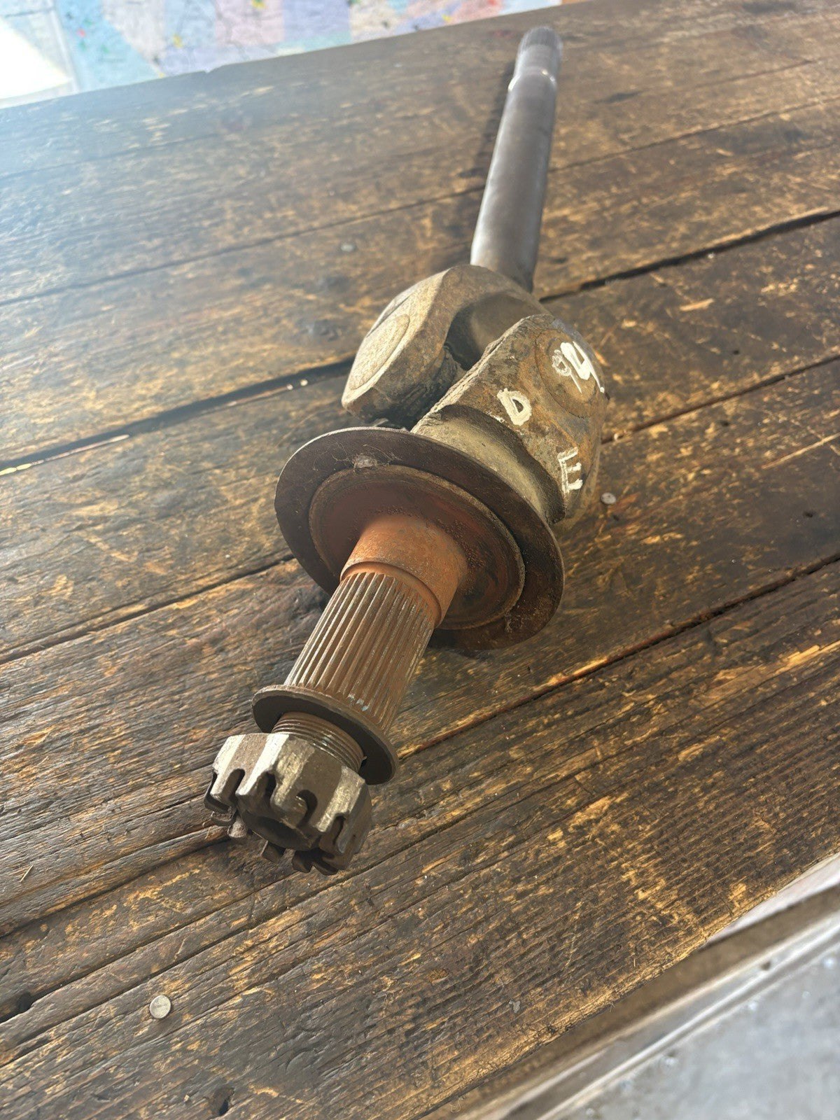 1994-1999 DODGE RAM 2500 3500 DANA 60 DRIVER SIDE AXLE AND STUB SHAFT