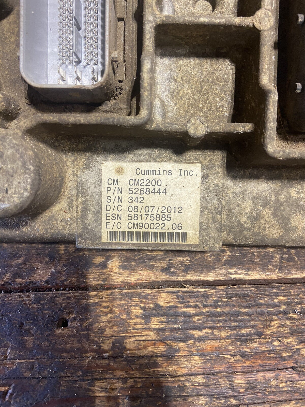 2012 RAM 2500 3500 6.7L CUMMINS MANUAL TRANS ECM ENGINE CONTROL MODULE 5268444