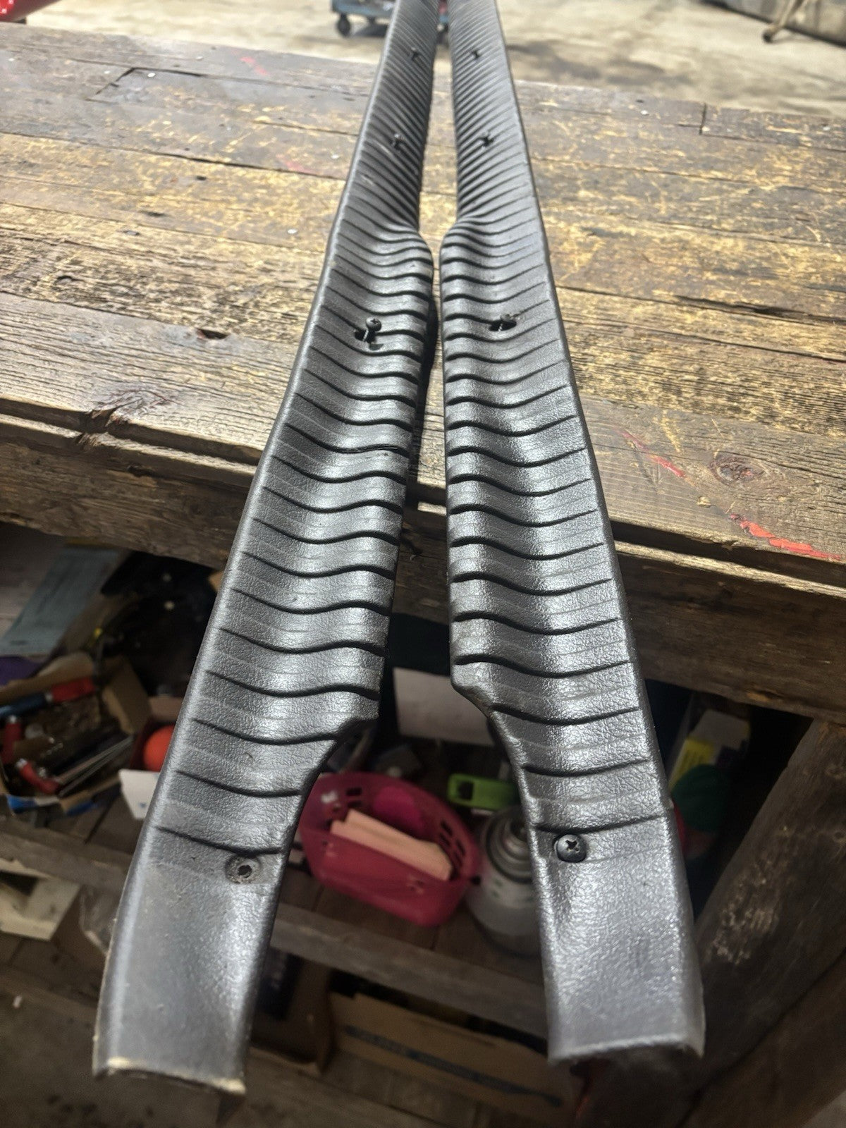 1998-2002 DODGE RAM 2500 3500 SET OF DARK GREY FLOOR TRIM FOR EXTENDED CAB