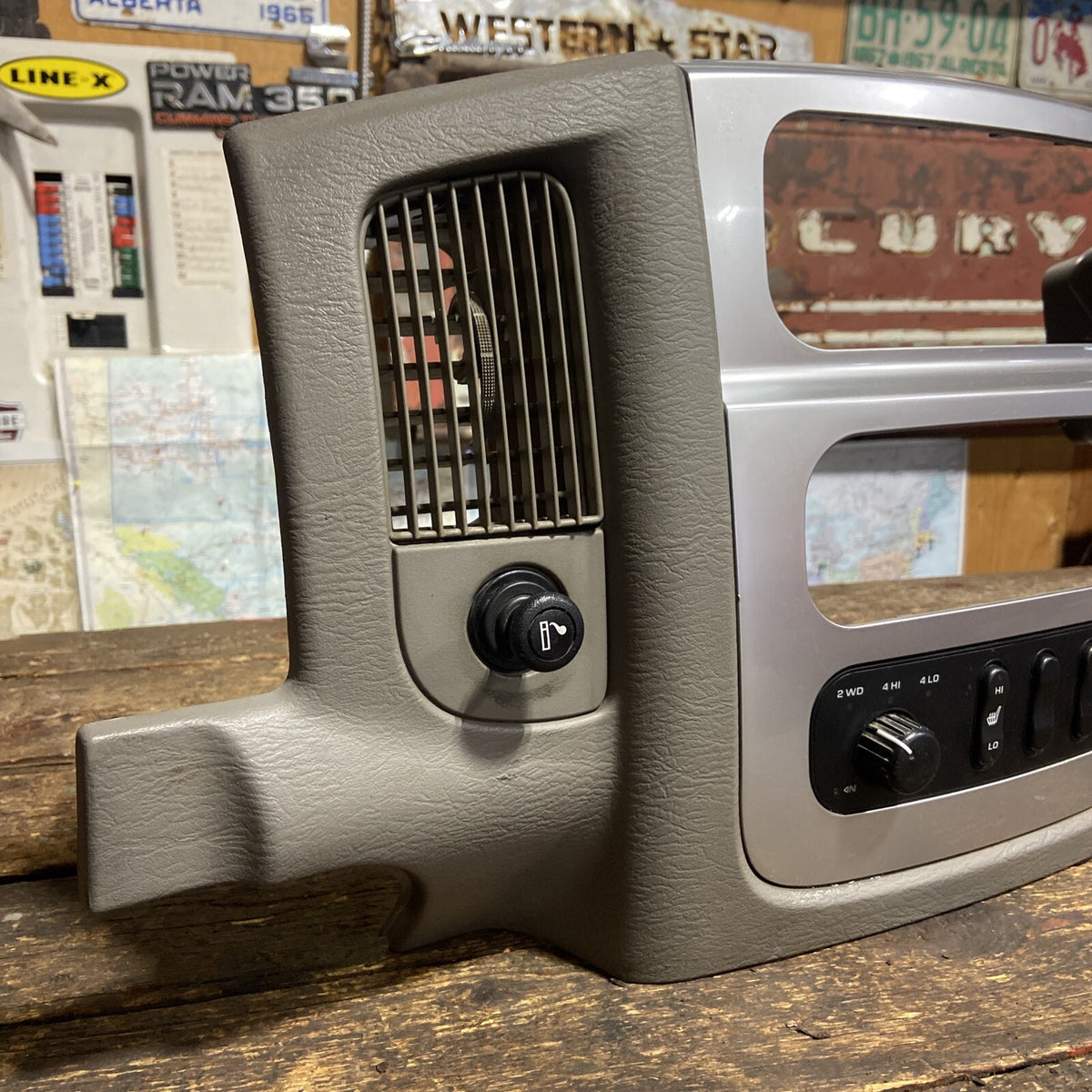 2003 2004 2005 DODGE RAM LARAMIE TAN CONTROL CENTER CONSOLE BEZEL