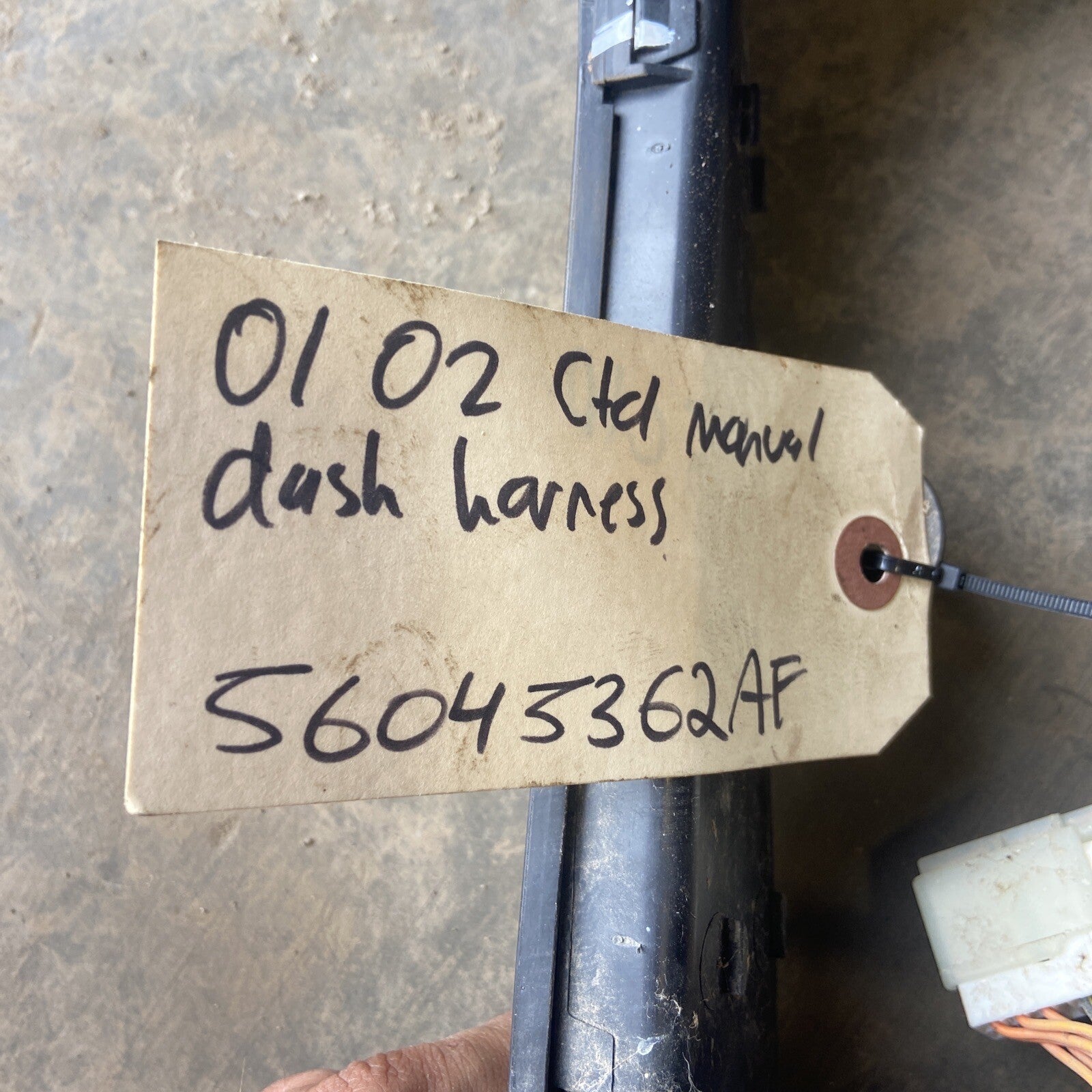 2001 2002 DODGE RAM 2500 3500 CUMMINS MANUAL TRANS DASH WIRING HARNESS 56045362