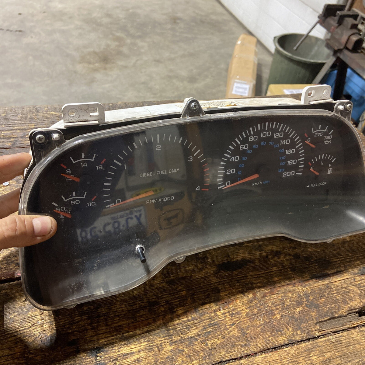2001 2002 DODGE RAM 2500 3500 CUMMINS INSTRUMENT GAUGE CLUSTER 313km 56045790AB
