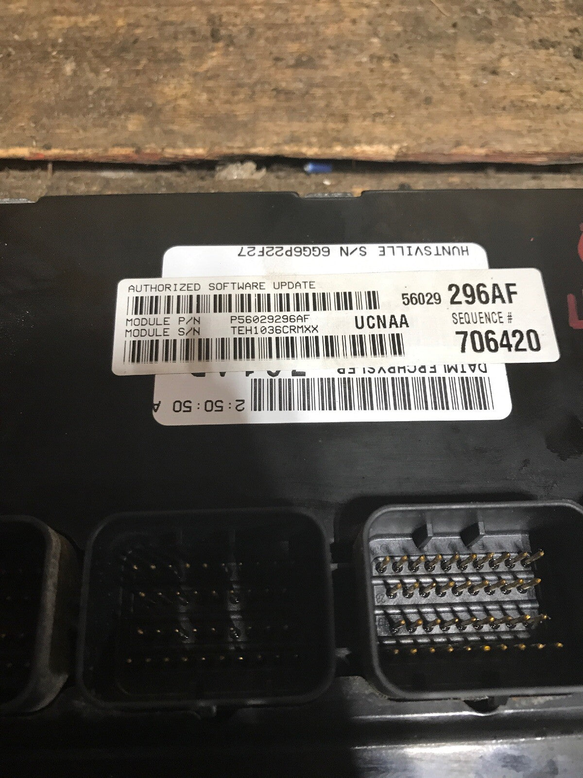 2006 DODGE RAM 1500 4.7l PCM ECM COMPUTER Pn 56029296af Tested Works Perfect