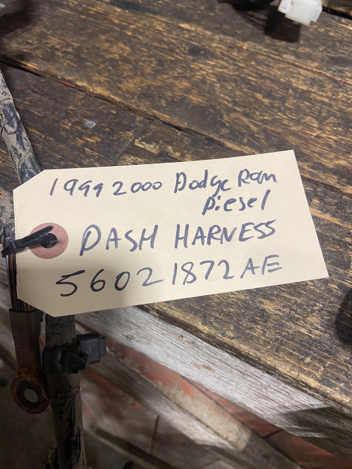 1999 2000 DODGE RAM 2500 3500 CUMMINS DASH WIRING HARNESS 56021872AE