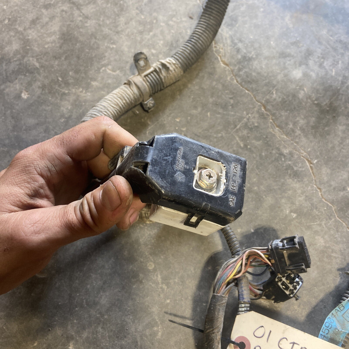 2001 2002 DODGE RAM 5.9L 24V CUMMINS PCM TRANSMISSION WIRING HARNESS 56045904AB