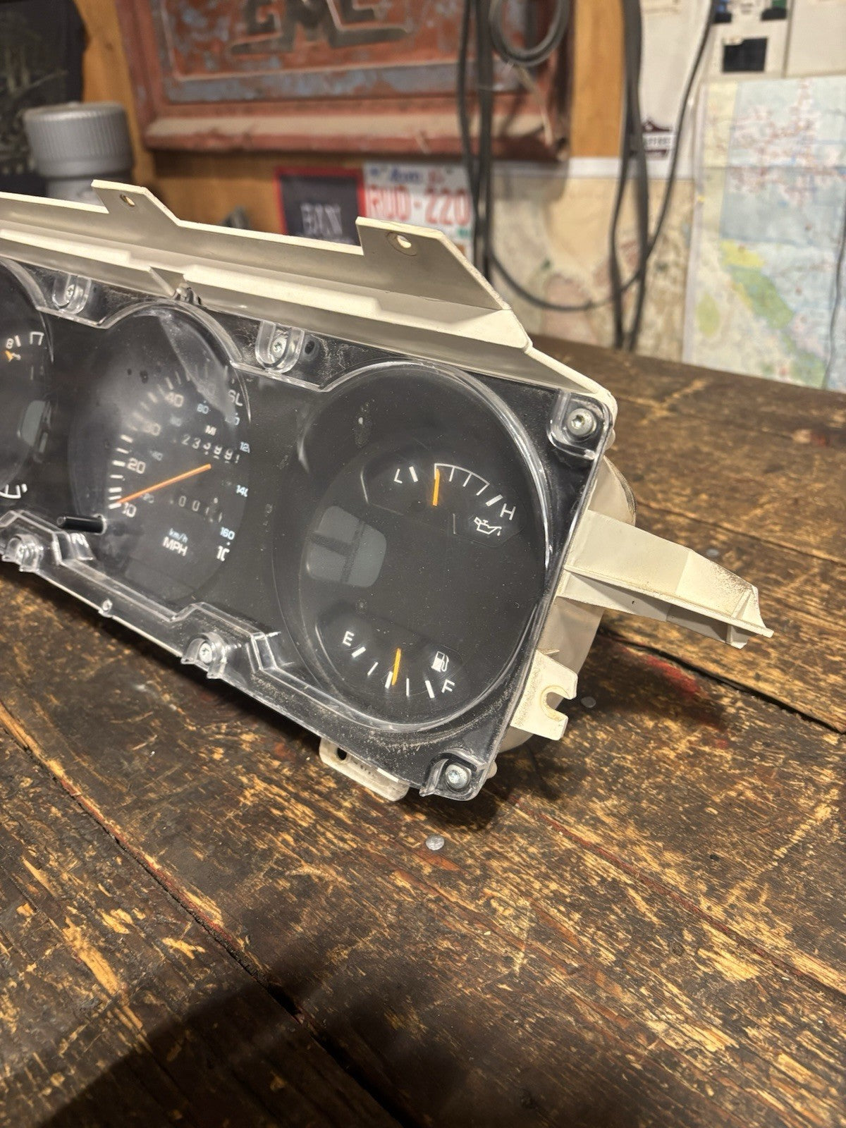 1990 - 1993 DODGE RAM 250 350 CUMMINS INSTRUMENT SPEEDO GAUGE CLUSTER 233999mile