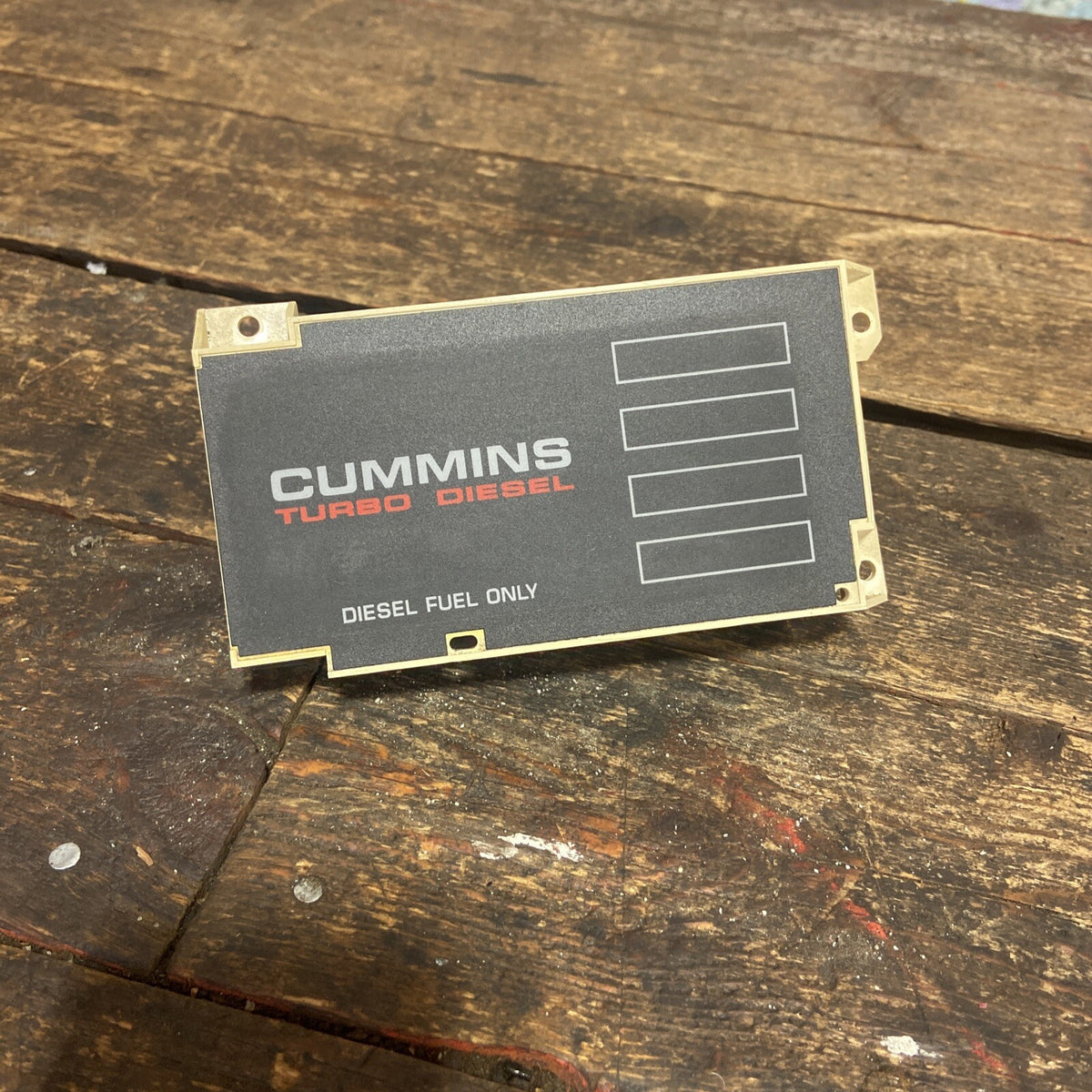 1990 - 1993 DODGE RAM 250 350 CUMMINS MESSAGE CENTER FOR DASH 4375912