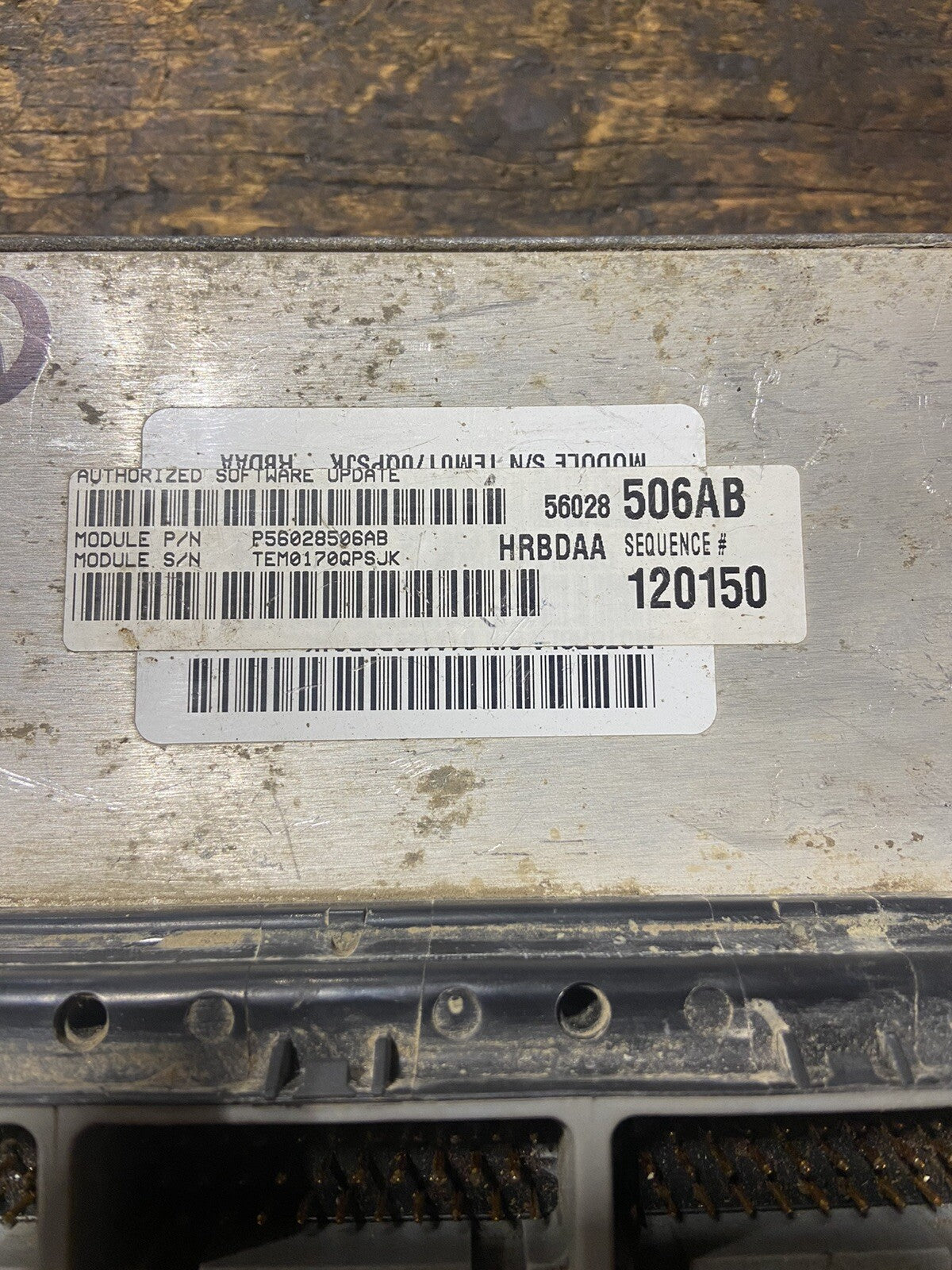 2001 DODGE RAM 2500 3500 CUMMINS AUTO PCM 56028506AB POWERTRAIN CONTROL MODULE