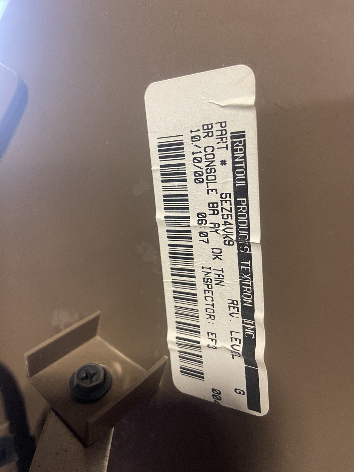 1998-2002 DODGE RAM 2500 3500 SHIFTER SURROUND CONSOLE CUPHOLDER BOOTS TAN