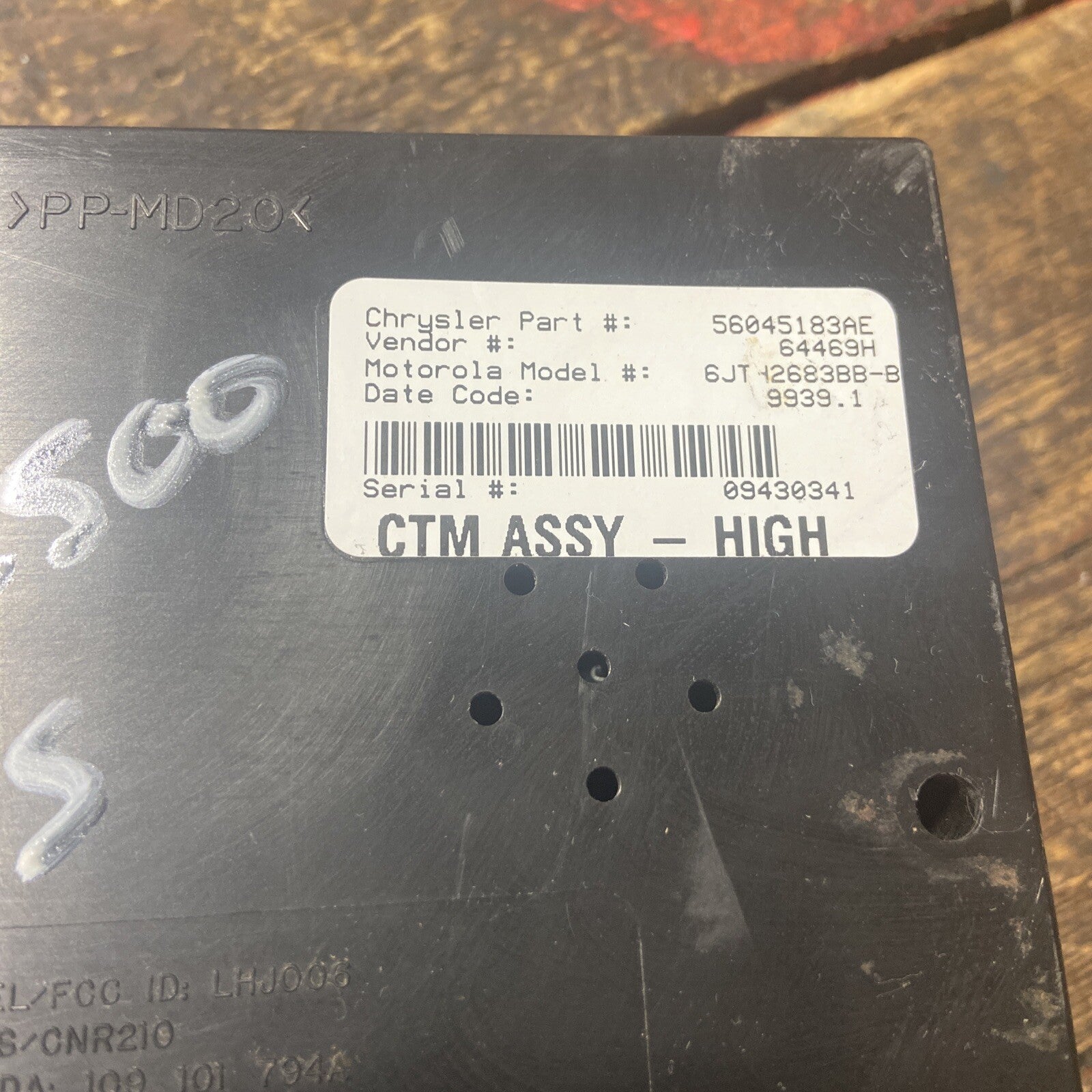 2000 2001 DODGE RAM 25003500 CENTRAL TIMING MODULE CTM BODY CONTROL BCM 56045183