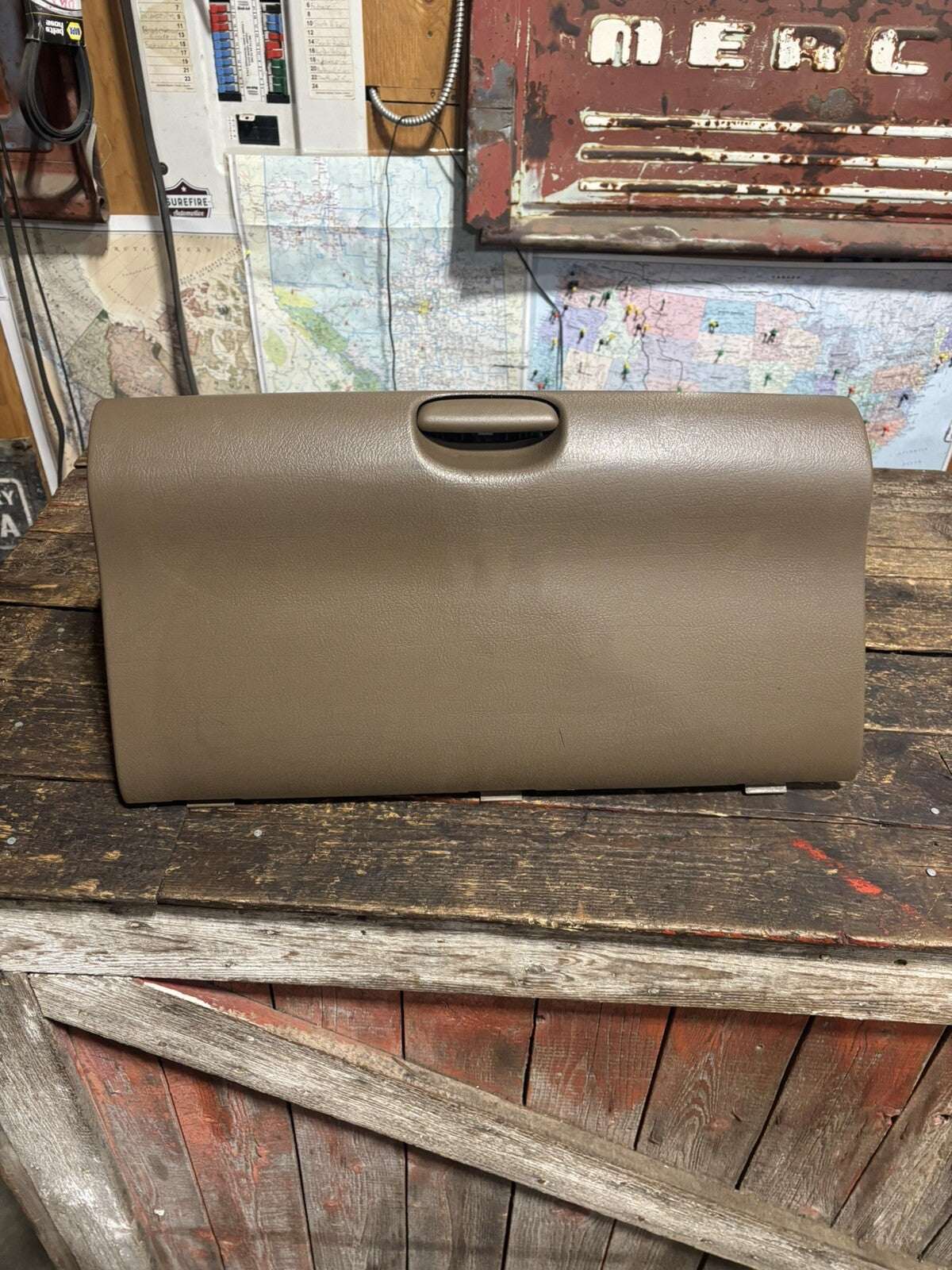1998-2002 DODGE RAM 2500 3500 Caramel TAN GLOVE BOX