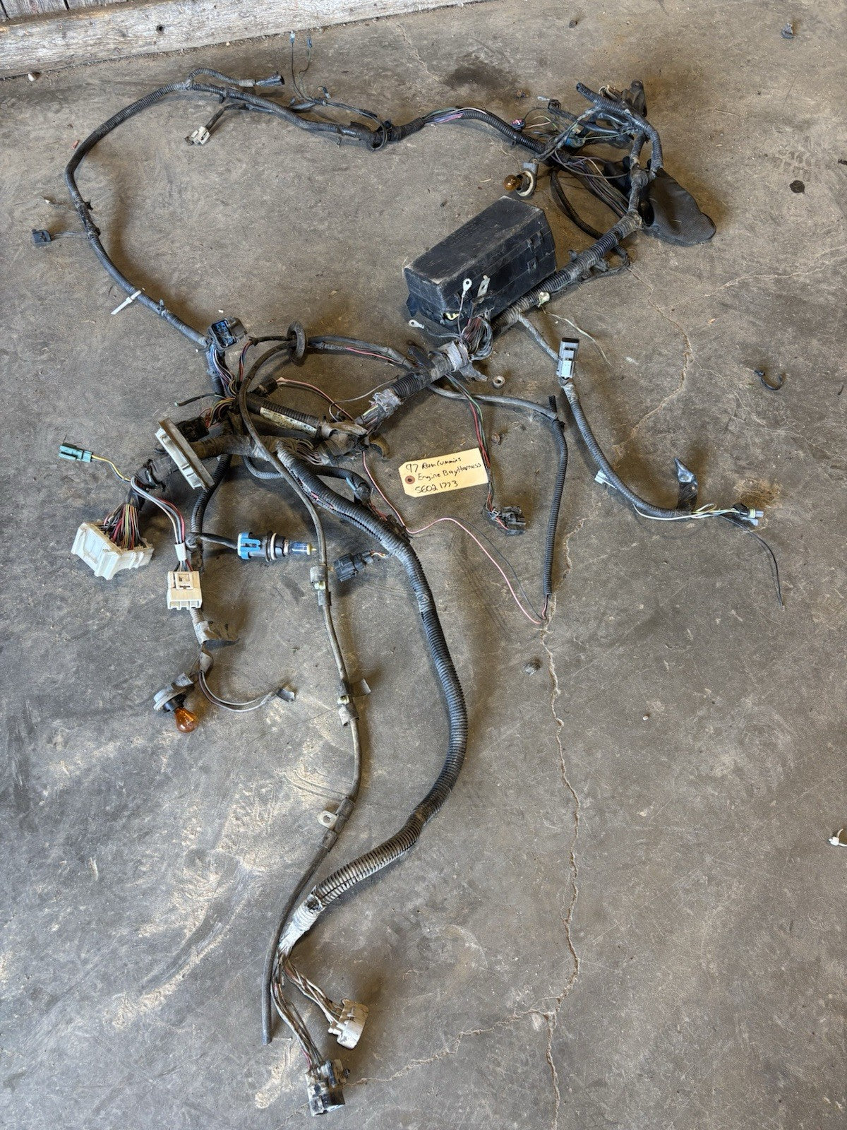 1997 DODGE RAM 2500 3500 CUMMINS ENGINE BAY WIRING HARNESS 56021773 Needs Work