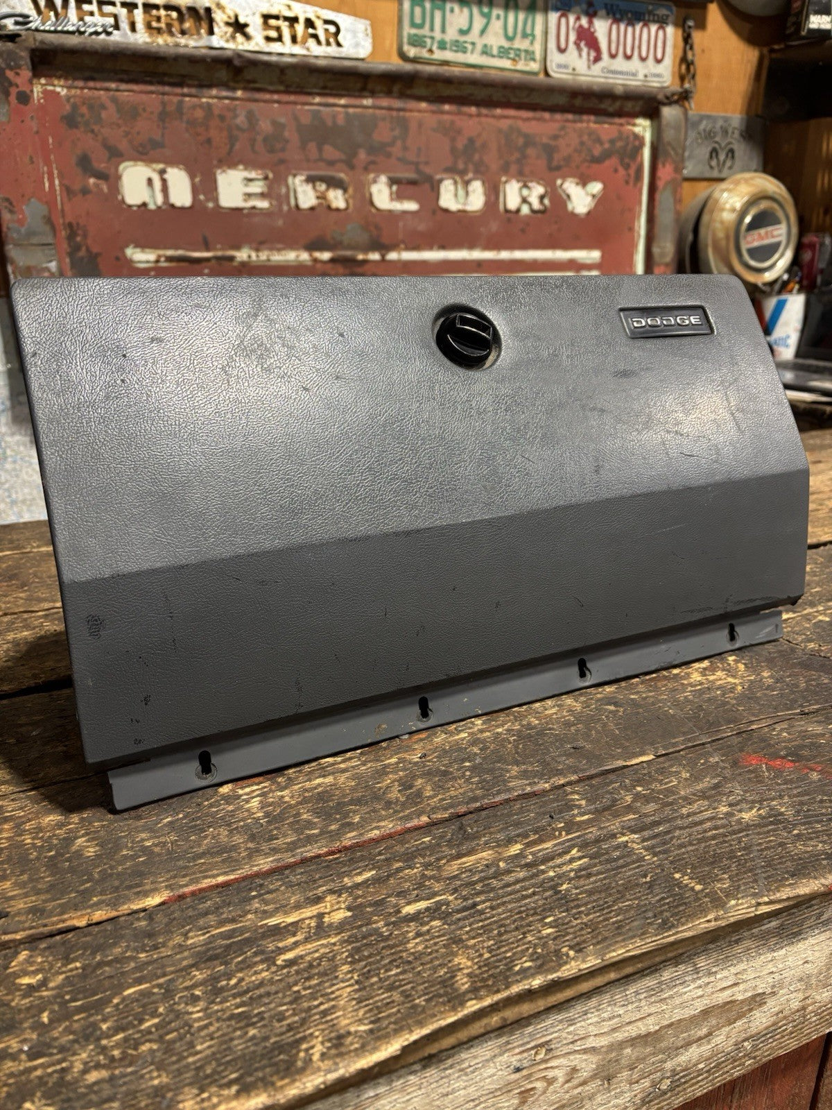 1981-1993 DODGE RAM 150 250 350 1ST GEN CUMMINS GREY GLOVE BOX GLOVEBOX