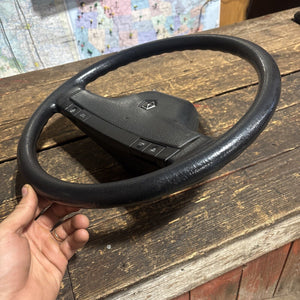 OEM 1990 1991 MINT DODGE RAM 250 350 CUMMINS STEERING WHEEL & HORN PAD CRUISE