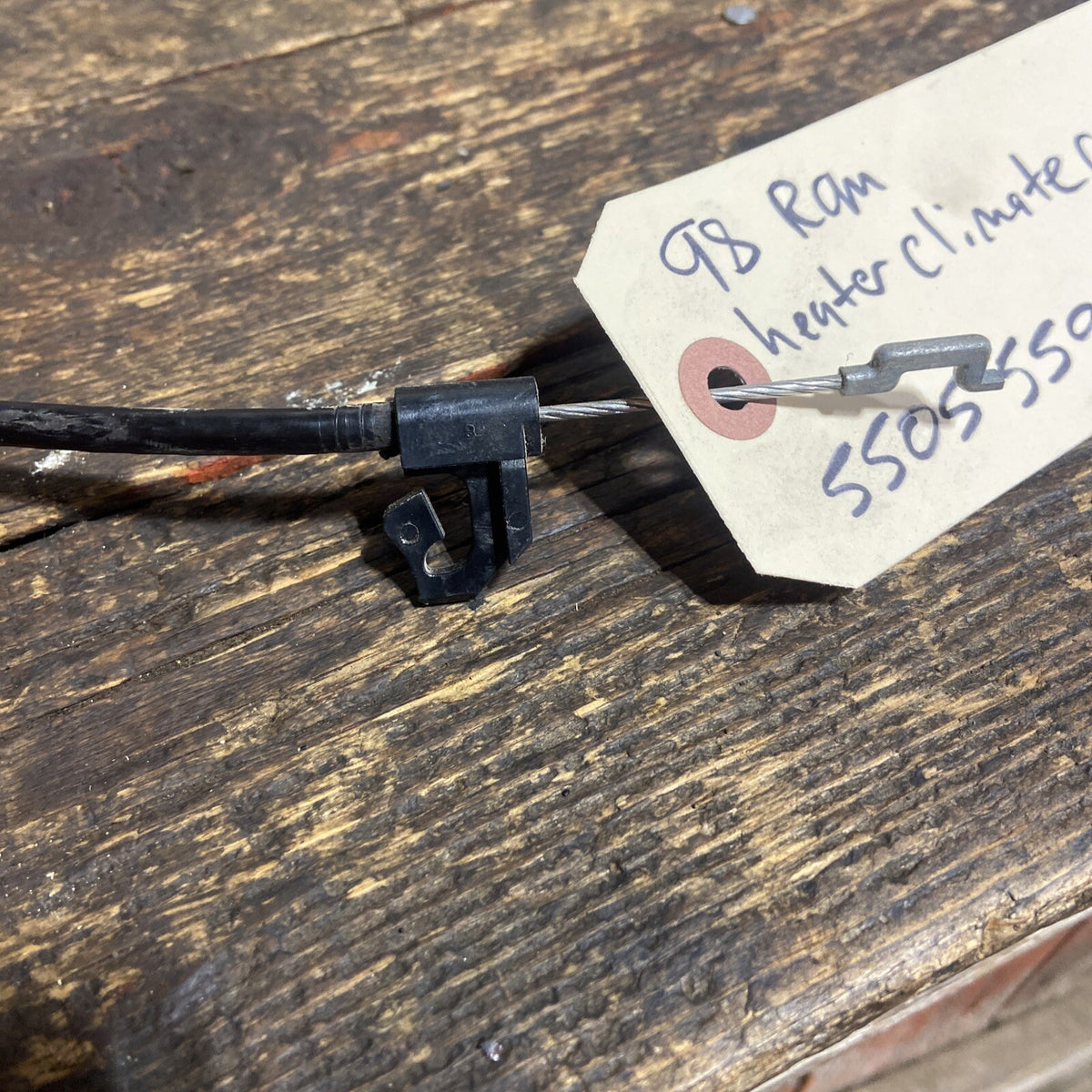 1998 DODGE RAM TRUCK CLIMATE HEATER CONTROL CABLE 55055591AC